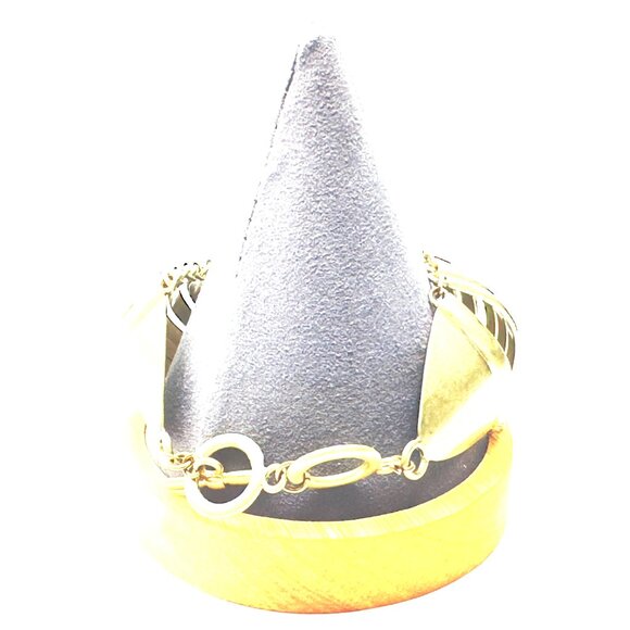 1980s Silver-Plated Articulated "Armadillo" Bracelet — Unique Vintage Find — GUC - Picture 5 of 10